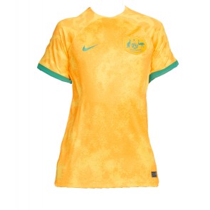 Australien kläder Kvinnor VM 2022 Hemmatröja Kortärmad